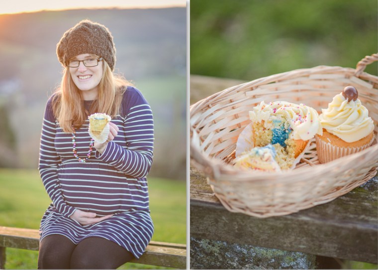 pregnancy photo shoot baby sex reveal Cotswolds 