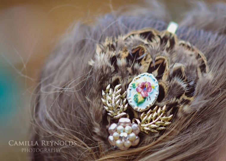vintage wedding accessories Cotswold bride