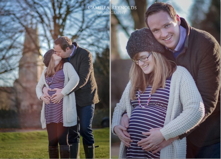 natural pregnancy couple photo shoot Cotswolds Gloucestershire