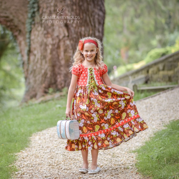 natural beautiful children photo shoot Cotswolds handmade dress