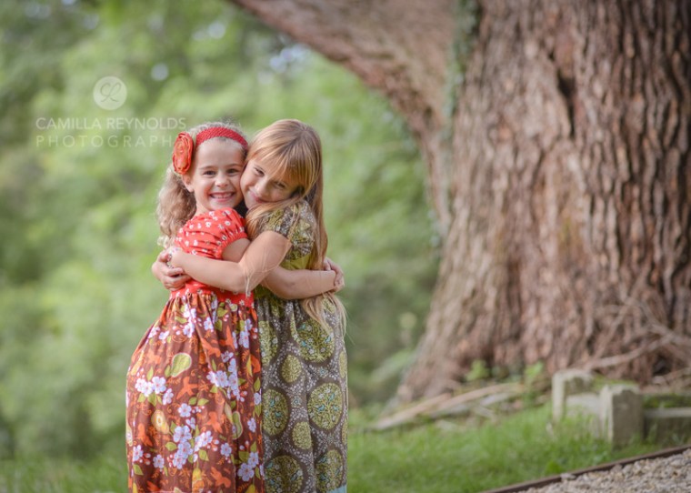 creative children photo shoot Cotswolds girls