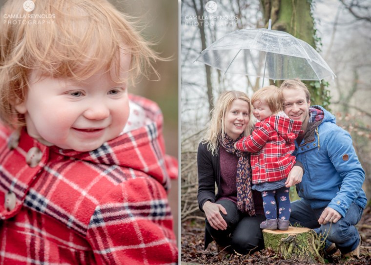 natural family photo shoot Cotswolds in the rain
