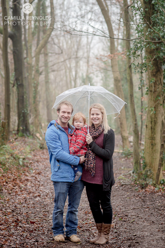 natural family photo shoot Cotswolds in the rain