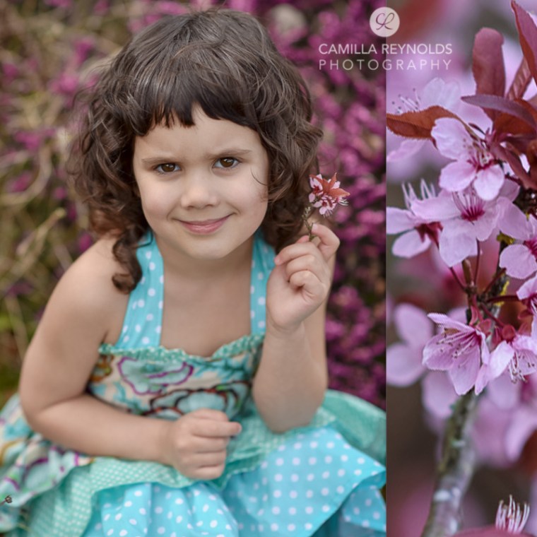 outdoor children photo shoot Gloucestershire Cotswolds girl in a dress