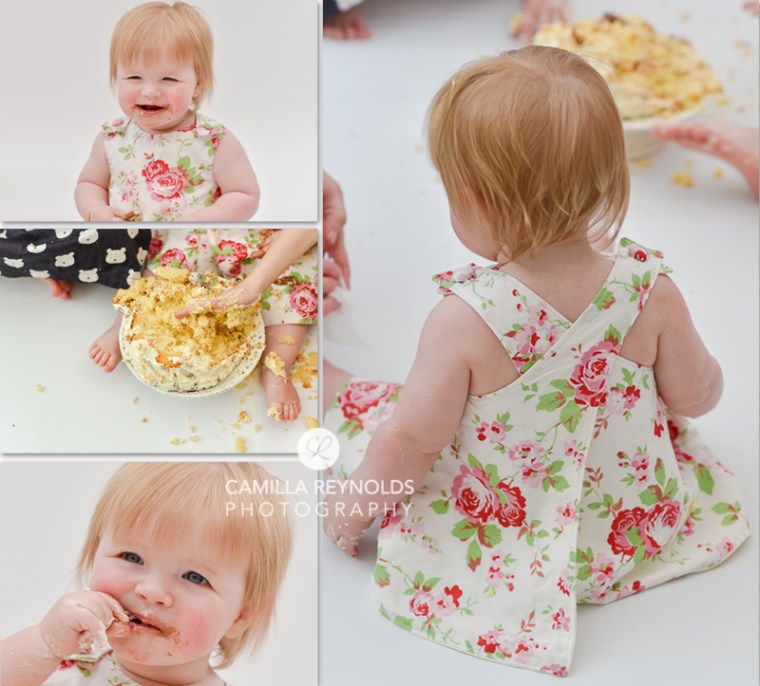 baby children photographer Gloucestershire cake smash