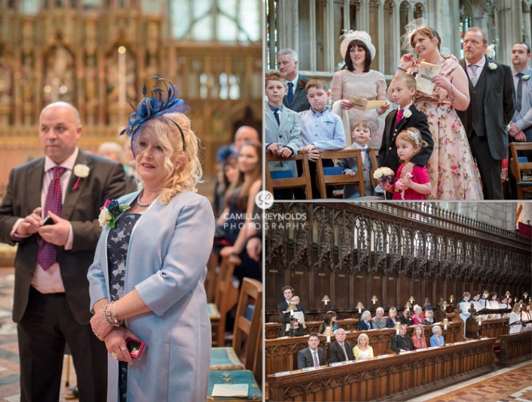natural wedding photography Gloucester Cathedral 