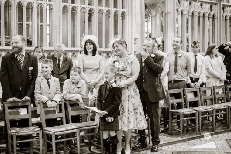 natural wedding photography Gloucester Cathedral 