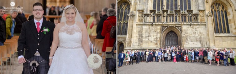 natural wedding photography Gloucester Cathedral 