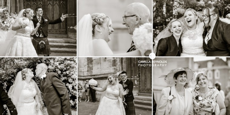 happy natural wedding photography Cotswolds