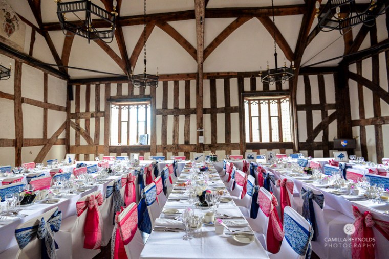 best wedding venues Gloucester cathedral table settings