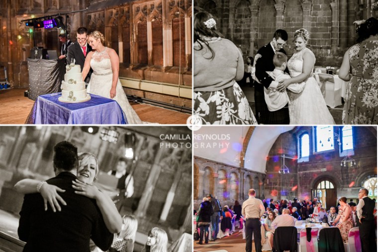 happy natural wedding photography Cotswolds Gloucester Cathedral