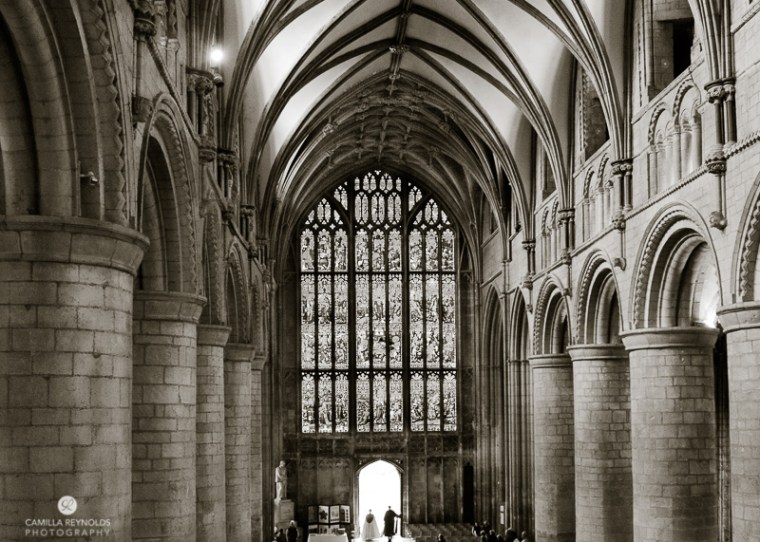 gloucester cathedral wedding photography ceiling
