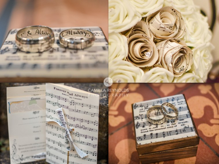 Gloucester cathedral wedding photography music sheet theme