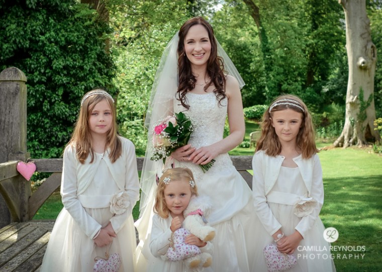 bride flower girls cotswold wedding cripps barn