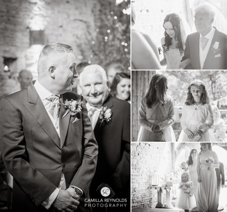 wedding ceremony Cripps barn  Cotwold weddings