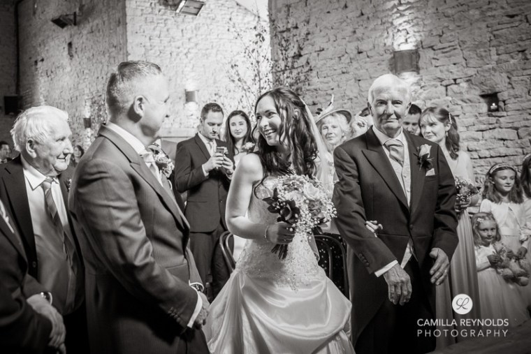  ceremony Cripps barn  Cotwold wedding 