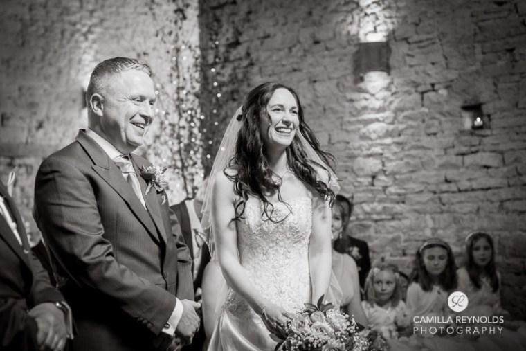  ceremony Cripps barn  Cotwold wedding photography