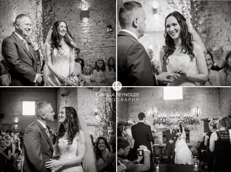  ceremony Cripps barn  Cotwold wedding photography