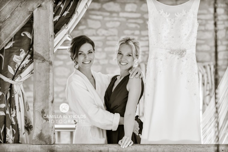 bride getting ready Cotswold natural wedding photographers