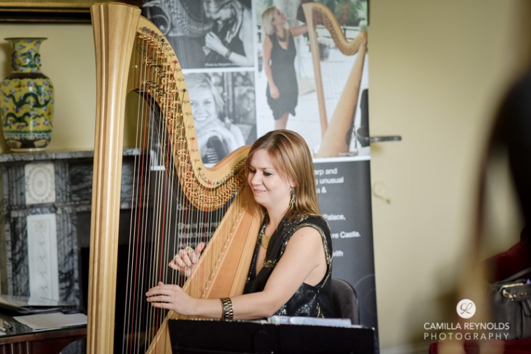 harpist elmore court wedding photographers