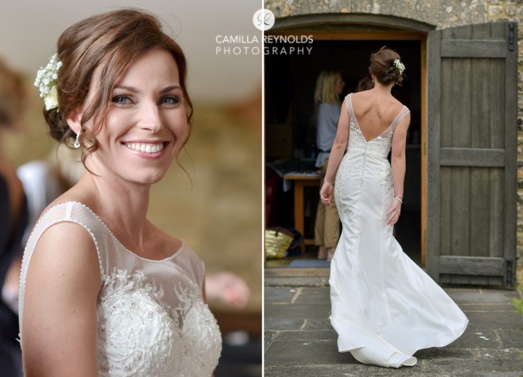 bride getting ready Cotswold natural wedding photographers