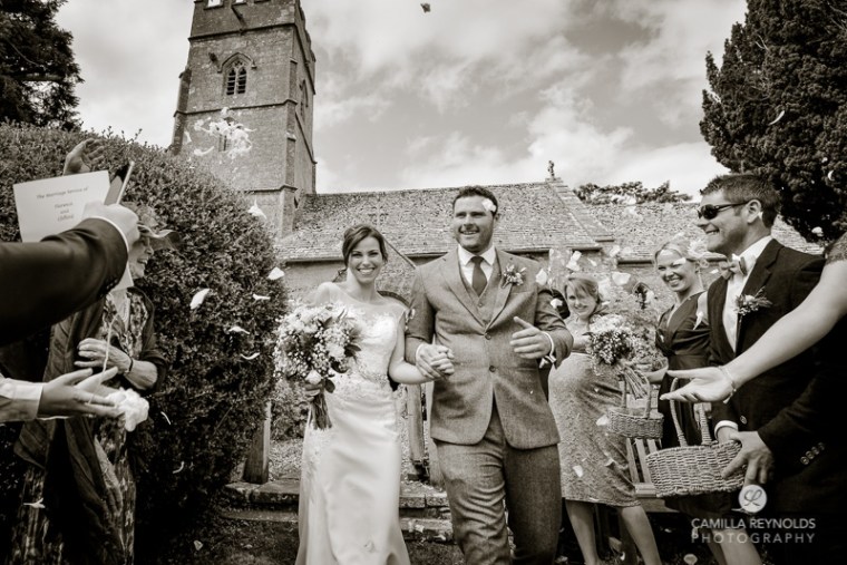 confetti wedding photography Cotswolds Gloucestershire