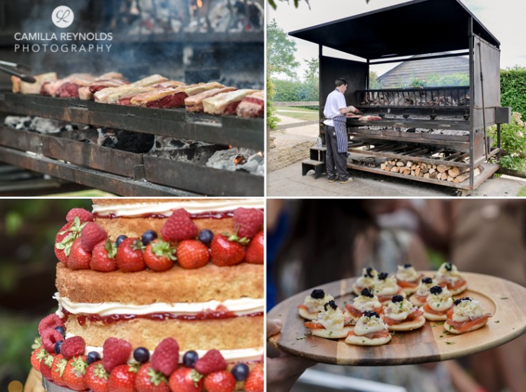 bbq Cripps Barn natural wedding photography Cotswolds