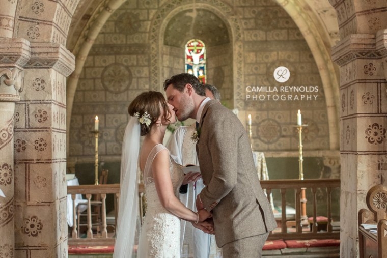 Cotswold church wedding photography Hampnett Gloucestershire