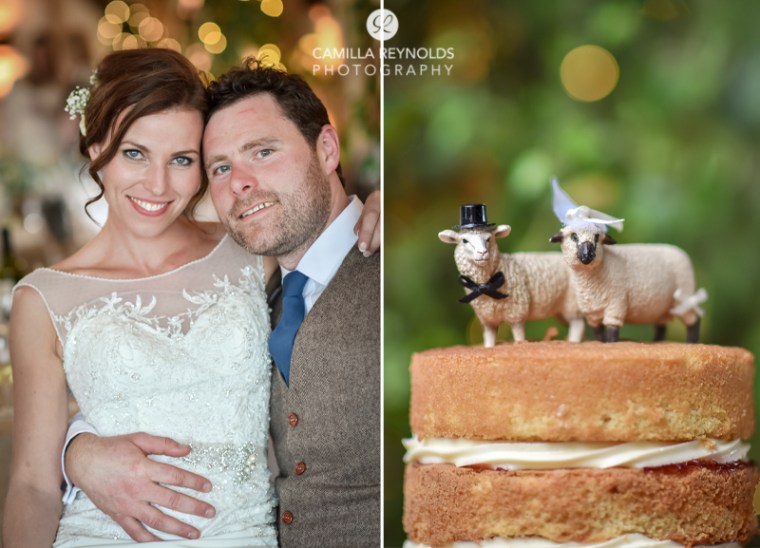 Cripps Barn wedding photography cake toppers sheep