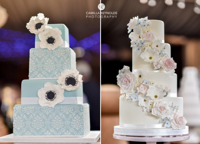 blue cake Elmore court wedding photography cotswolds