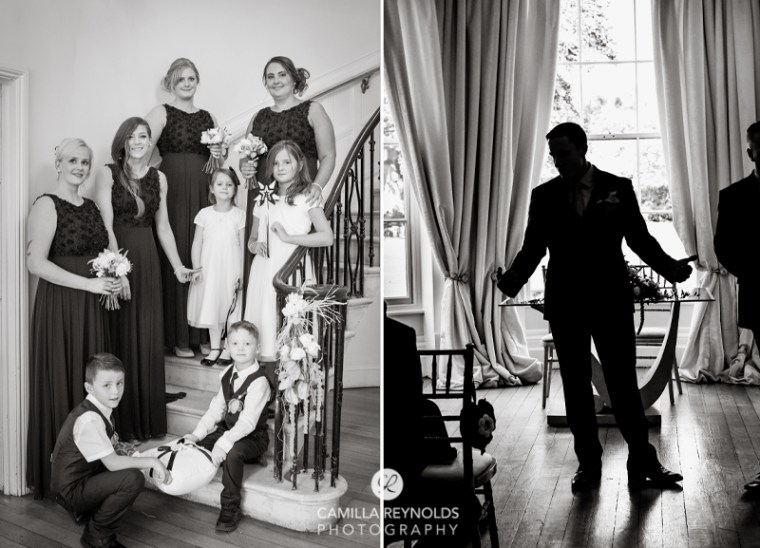 Bridesmaids Cotswold wedding Eastington park 