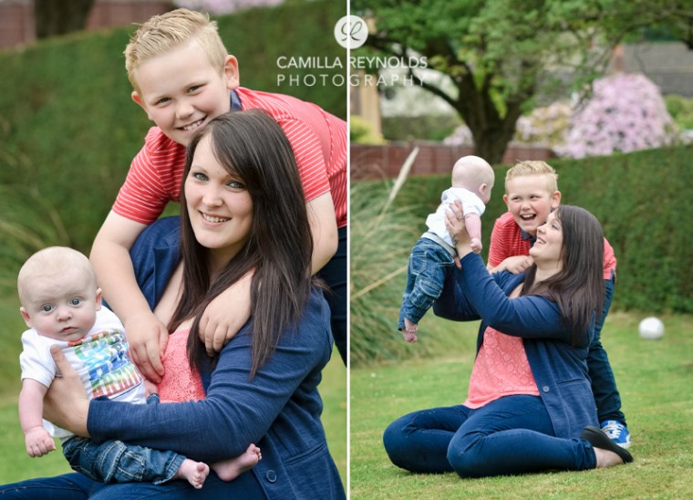 family photo shoot mum and children