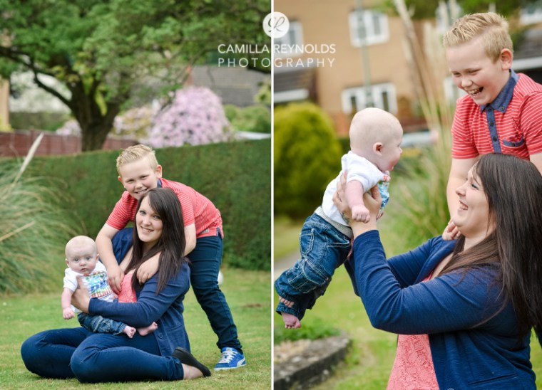 family photo shoot mum and children