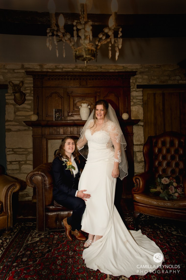 same sex lesbian wedding photography Cotswolds The Old Lodge (42)