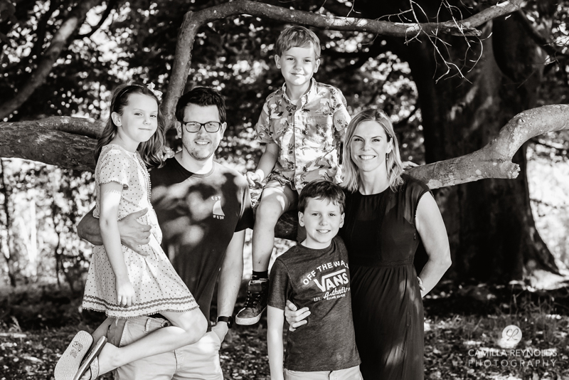 black and white family photographer