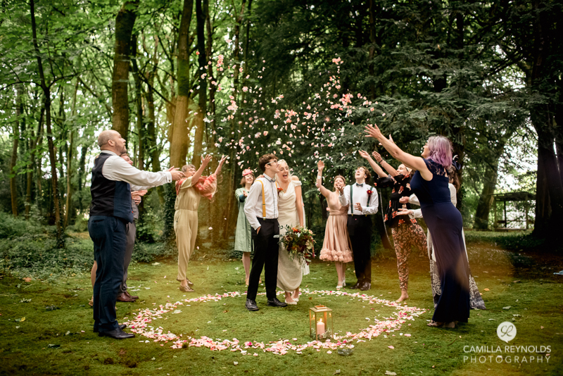 confetti woodland wedding matara cotwold photography