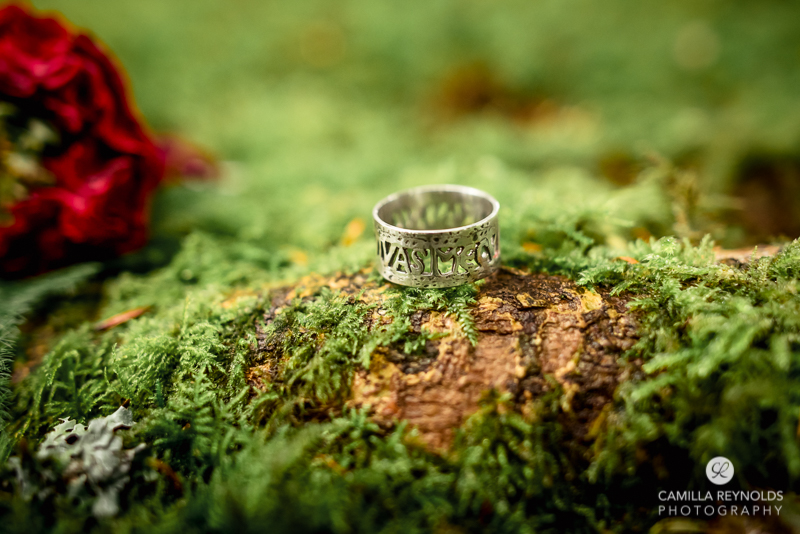 unusual nadmade wedding ring Cotswolds