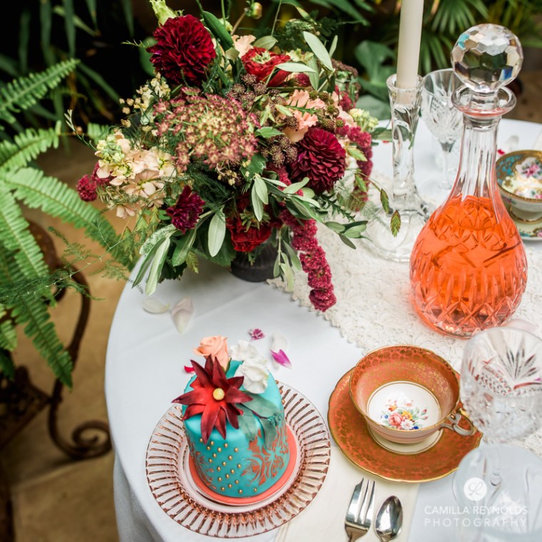 vintage wedding table photography