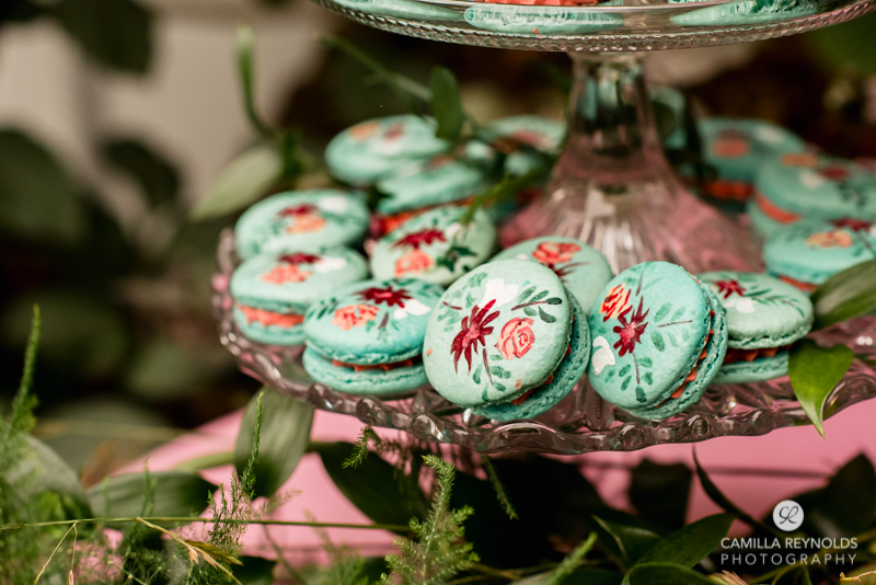 wedding cake macarons Cotwolds matara