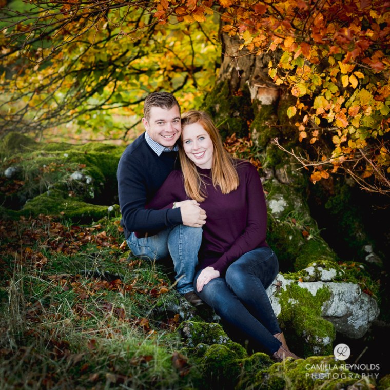autumn engagemnt wedding couple photo shoot cotswolds
