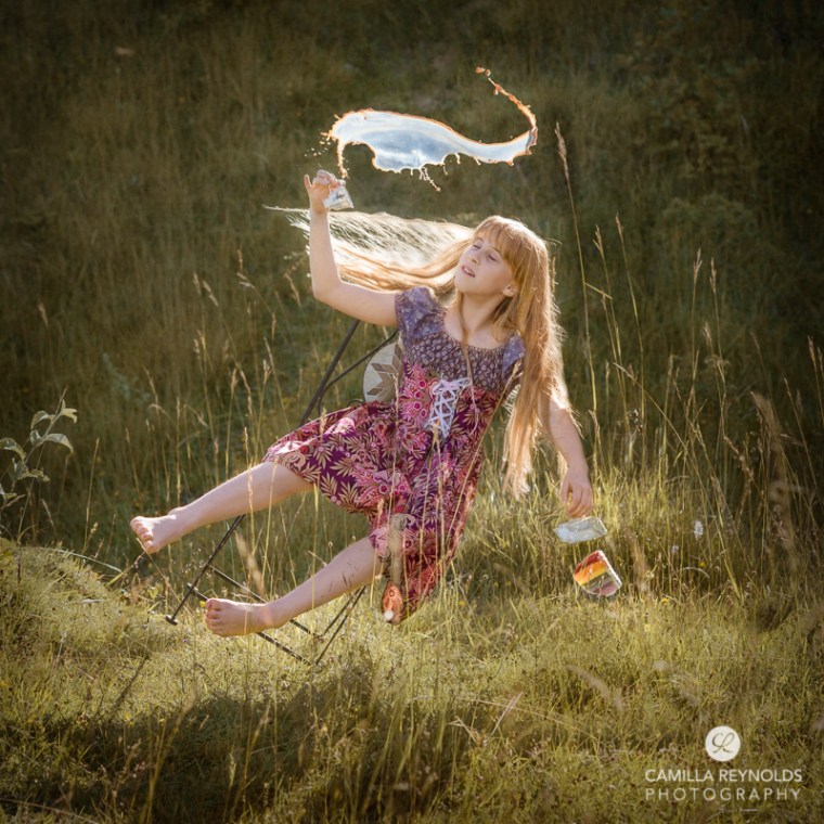 fine art levitating slice in wonderland Cotwold photographer