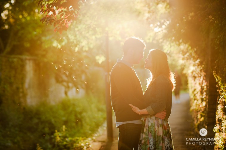 golden hour engagement wedding photography Cotwolds