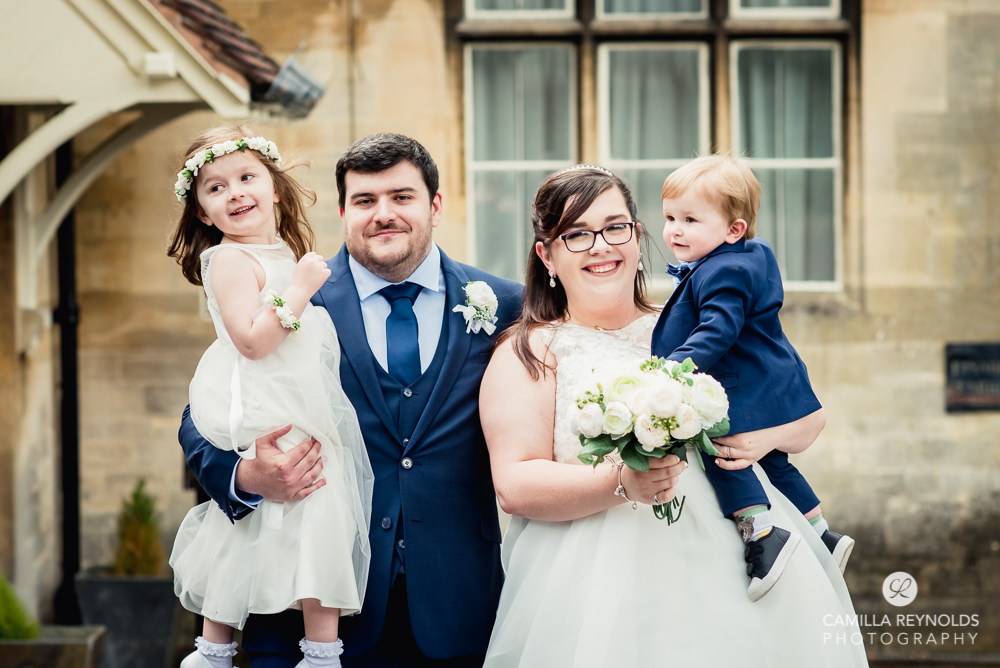 bride and groom at stroud registry wedding Gloucestershire