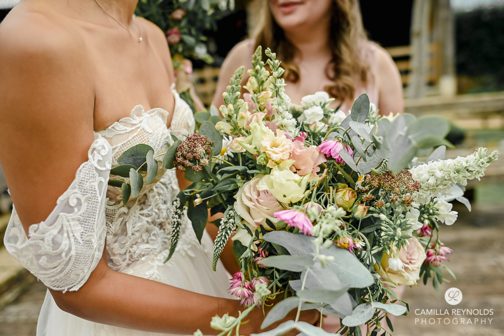 bright colourful wedding flowers Oxfordshire