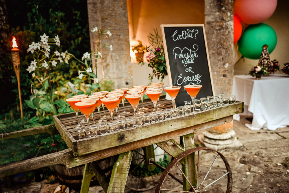 colourful cocktails vwedding photography cotswolds  uk