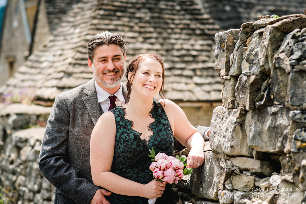 smiling couple cotswold wedding venue