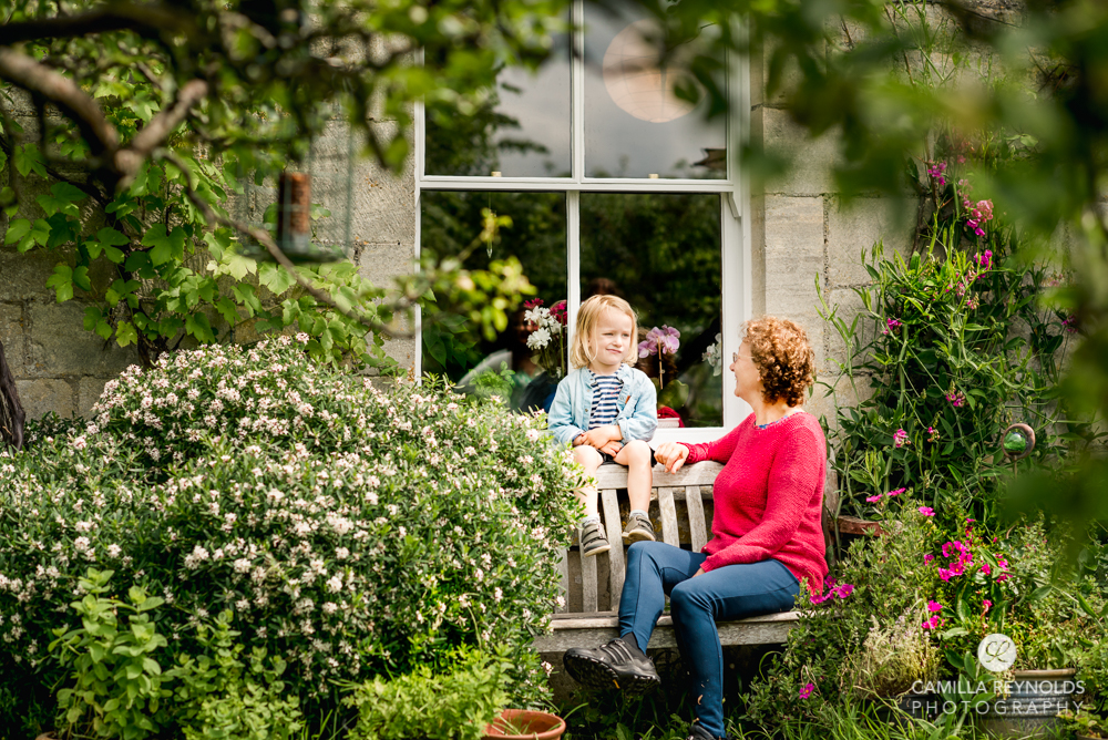 grandma and grandson family photo shoot