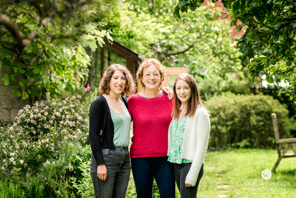 family photo in the garden, cotswolds