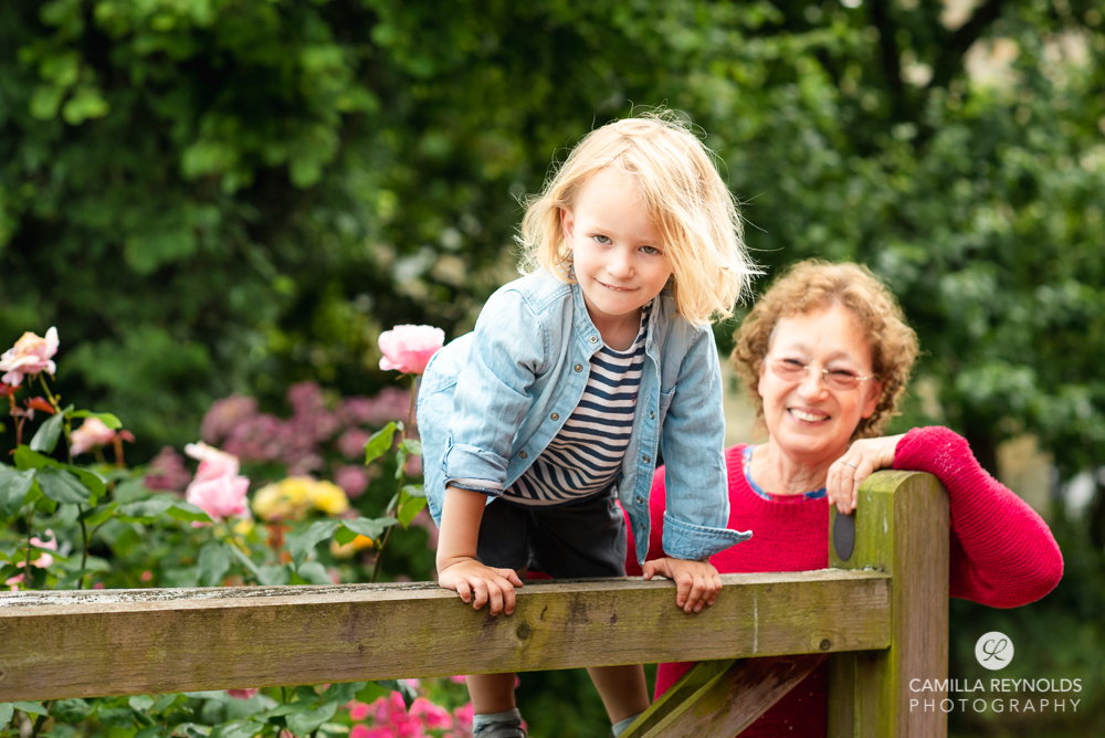 boy and grandma natural family photo shoot cotswolds