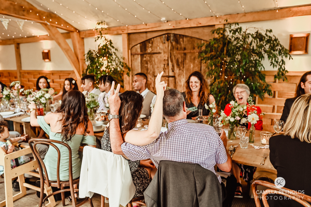 wedding reception fun photography cotswolds